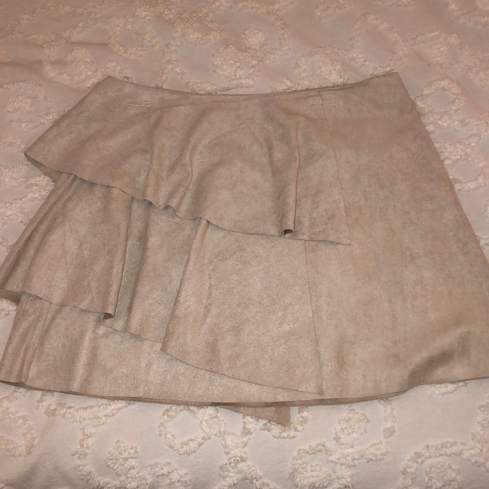 Tan Suede She + Sky Skirt